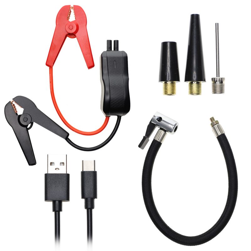 smarts jump starter power bank pitstop mah with compressor and torch black