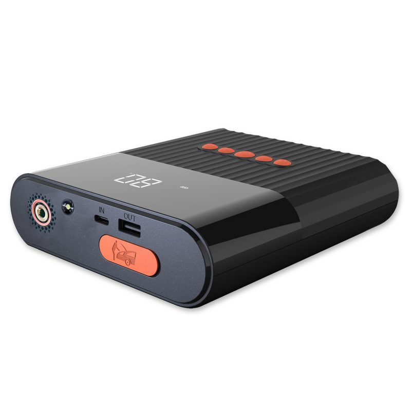 smarts jump starter power bank pitstop mah with compressor and torch black