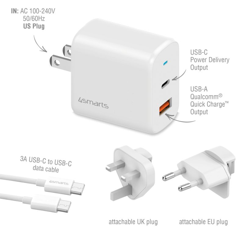 4smarts-travel-charger-voltplug-qcpd-18w-with-quick-charge-and-usb-c-to-usb-c-cable-1m-white-1