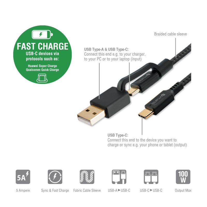 smarts usb a usb c usb c m