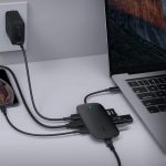 aukey cb c docking station  in  usb c hub with w pd