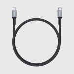 aukey cb cd braided usb  cable usb c male usb c male m