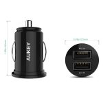 aukey cc s expedition duo w ultra small  port car charger