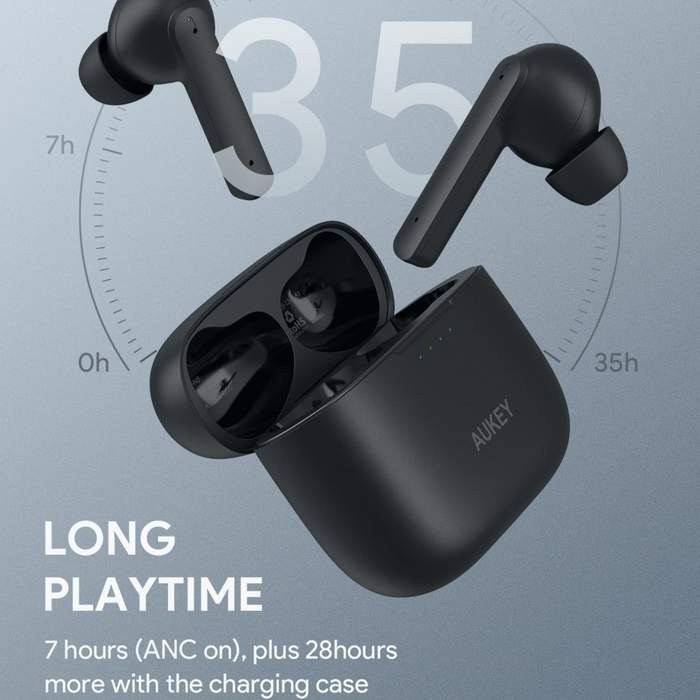 aukey ep n true wireless active noise cancelling earbuds