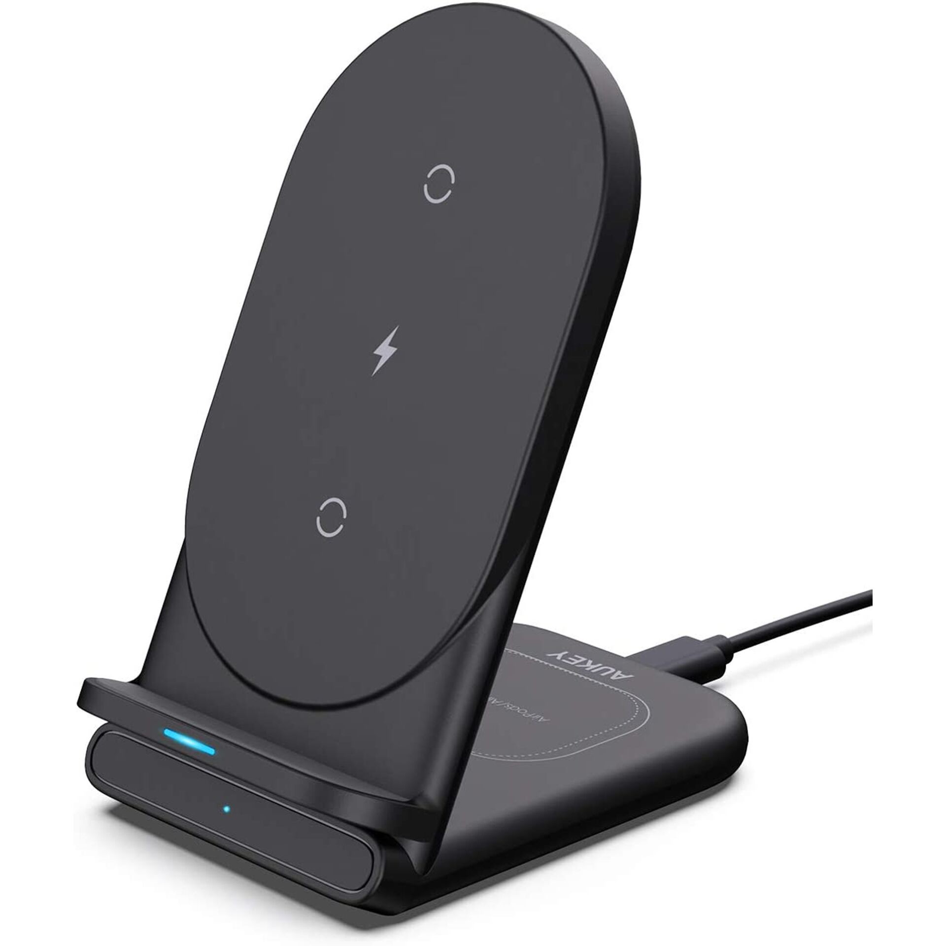 aukey lc ab aircore series  in wireless charging stand black
