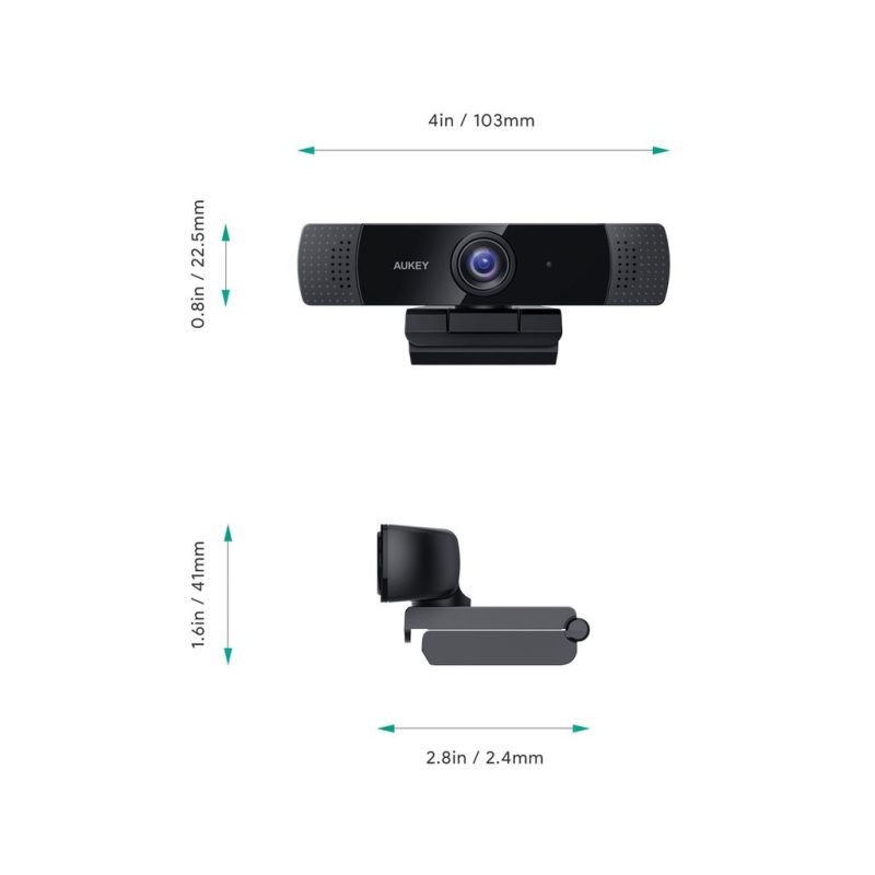 aukey stream series p dual mic webcam