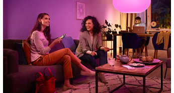 Create a personalized experience with colored smart lighting