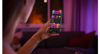 Control up to 10 lights with the Bluetooth app