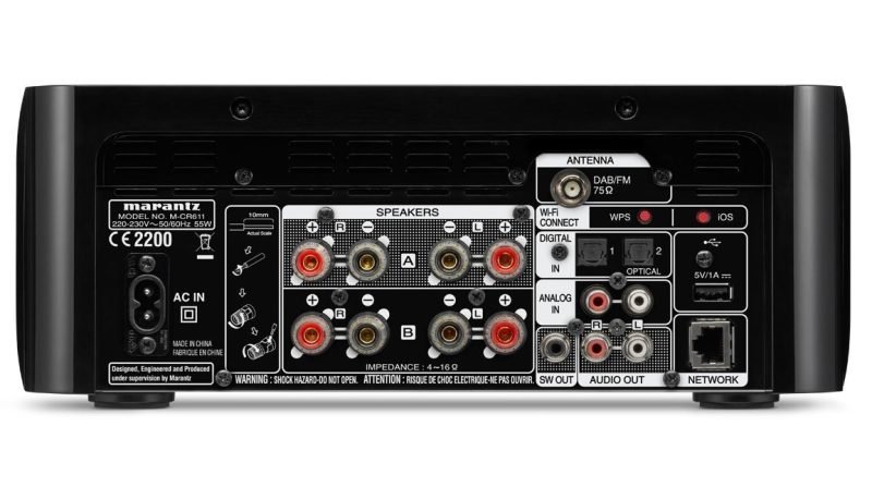 marantz m cr black melody stream network receiver cd player