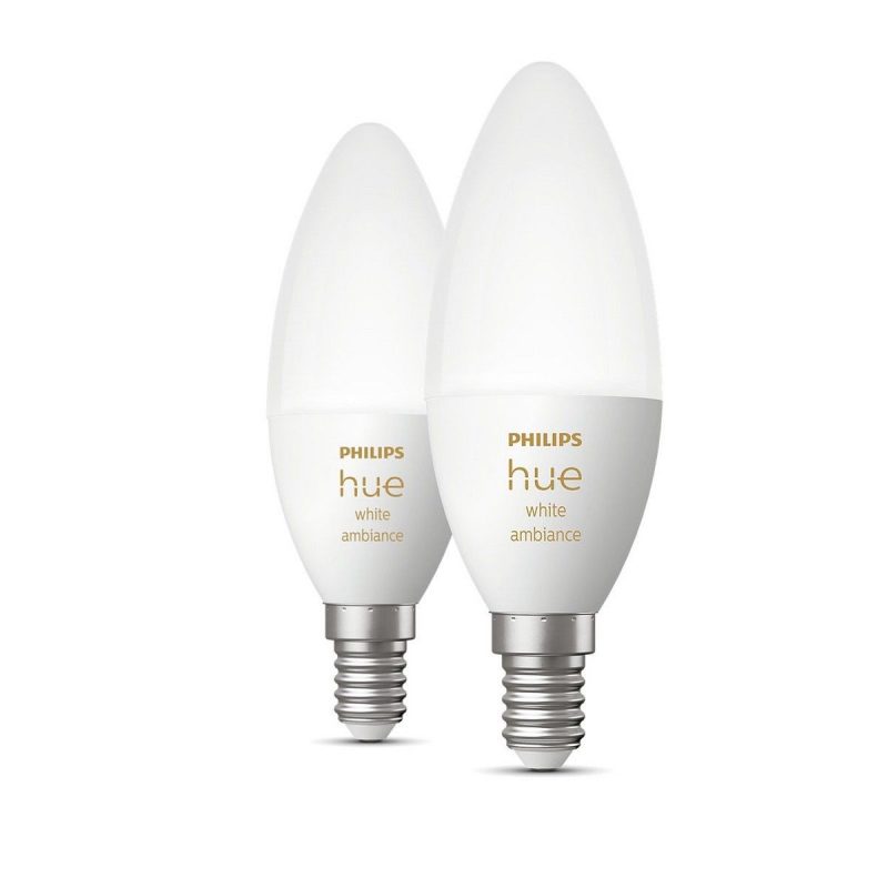 philips hue white ambiance e candle  pack