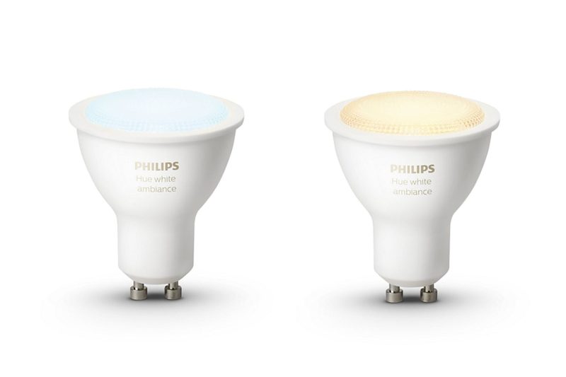 philips hue white ambiance gu spot light  pack
