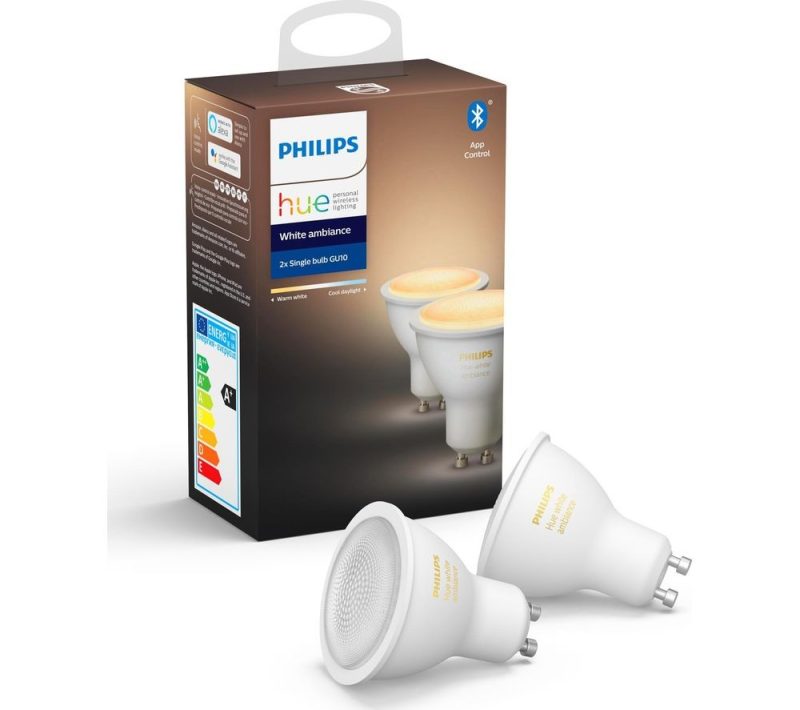philips hue white ambiance gu spot light  pack