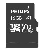 philips micro sdhc card gb class  uhs i u incl adapter fmmpb