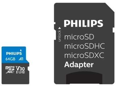 philips micro sdxc card gb class  uhs i u incl adapter fmmpb