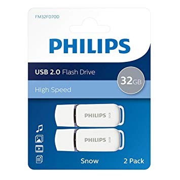 philips usb  gb snow edition grey  pack fmfdd