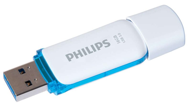 philips usb  gb snow edition blue